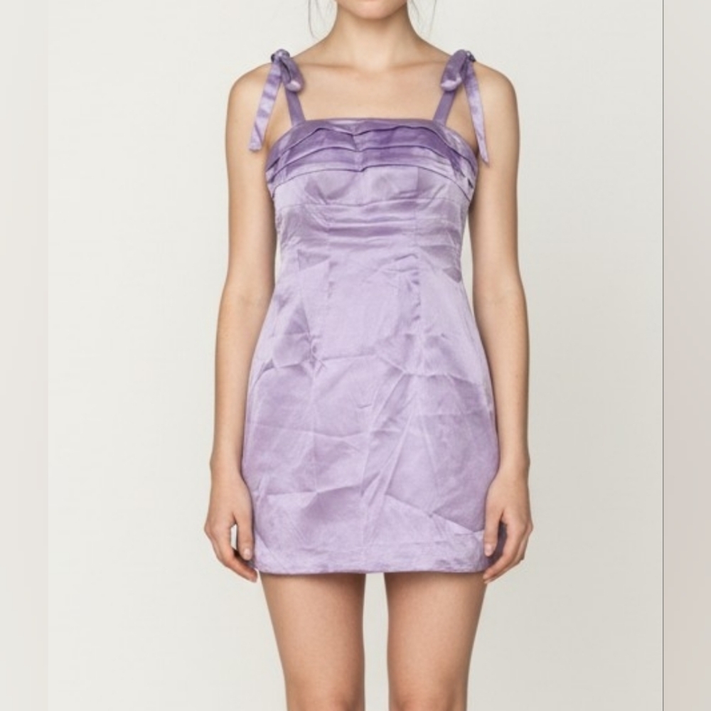 Wear Your Love Lilac Purple Satin Dress NWT Women's Size 2